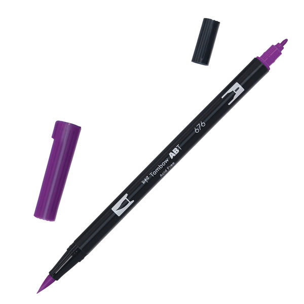 TOMBOW - PABT-676 - Pennarello Dual Brush 676 - royal purple - Tombow - 96872 - Conf. da 6 Pz.