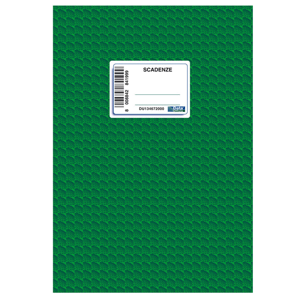 DATA UFFICIO - 2016N1363 - Registro scadenziario spiralato Gennaio-Dicembre - 10 pagine per mese - 24 x 17 cm - 2016N1363 - Data Ufficio