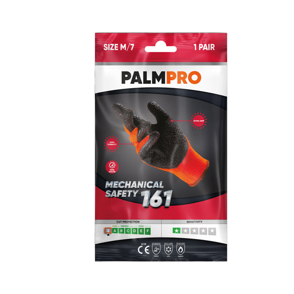 Icoguanti - ACW161-XL(9) - Guanti mechanical Safety Palmpro 161 - taglia XL - arancione - Icoguanti