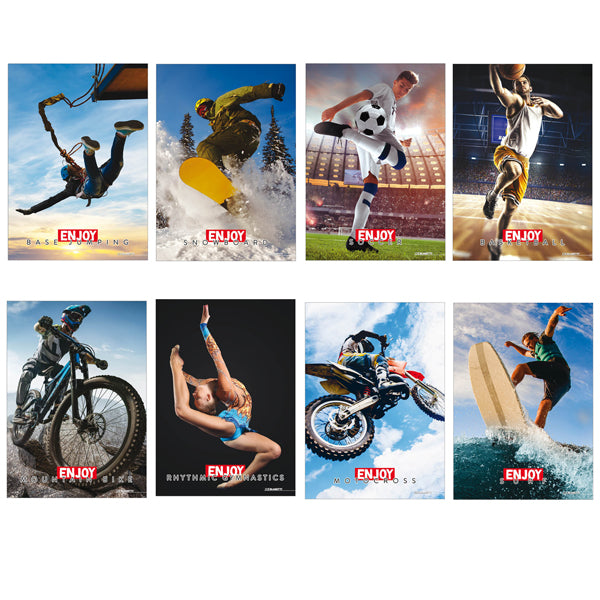 BLASETTI - 8295 - Maxiquaderno Enjoy Sport 2023 - A4 - 4 mm - 21 fogli - 80 gr - Blasetti