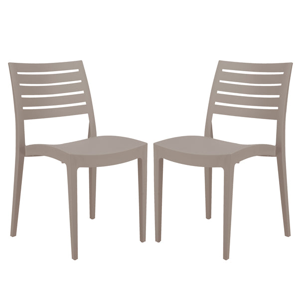 Grandsoleil - S6227J - Sedia Firenze - 49 x 51 x 80 cm - polipropilene - juta - Grandsoleil - conf. 2 pezzi