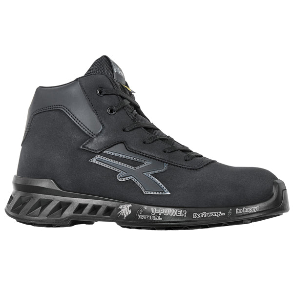 U-Power - RV10024-44 - Calzatura di sicurezza Parker - S3 SRC CI ESD RedLeve - numero 44 - nero - U-Power