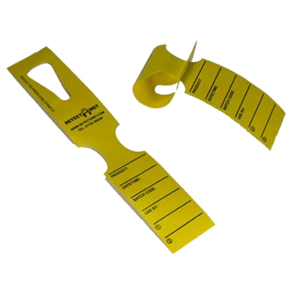 Linea Flesh - G0205 - Etichette detectabili - con foro - 5 x 27,9 cm - giallo - Linea Flesh - rotolo da 500 etichette