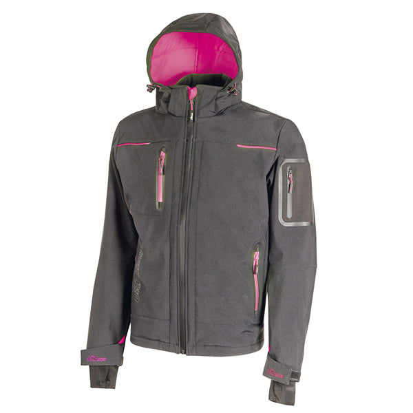 U-Power - FU187GF-L - Giacca Softshell donna Space Lady - taglia L - grigio-fucsia - U-power
