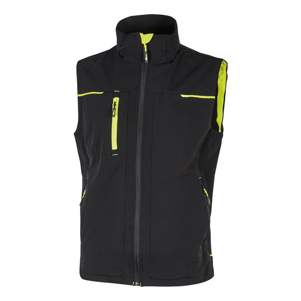 U-Power - PE263BC-M - Gilet donna Saturn Lady - taglia M - nero-giallo - U-power