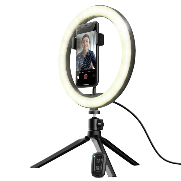 TRUST - 24393 - Kit di anelli luminosi Maku - per vlog - nero - Trust
