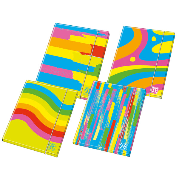 BLASETTI - 8127 - Cartellina Fantafluo One Color - 3 lembi - con elastico - diametro 1,2 cm - 26 x 35 cm -Blasetti