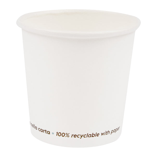Signor Bio - PGC008BIO50C - Bicchiere in carta - 200 ml - bianco - Signor Bio - conf. 50 pezzi - 99196 - Conf. da 1 Pz.