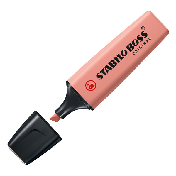 STABILO - 70-175 - Evidenziatore Stabilo Boss NatureColors - tratto 2 + 5 mm - terra di siena - Stabilo - 99512 - Conf. da 10 Pz.
