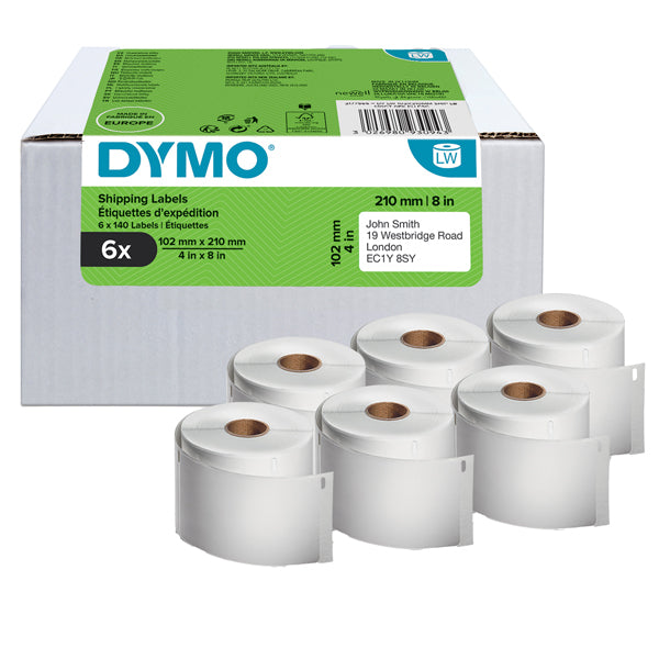 DYMO - 2177565 - Etichette LW DHL solo per LW5XL - 102mmx210mm - 6 Rotoli - DYMO - 99570 - Conf. da 1 Pz.