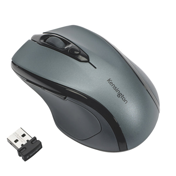 KENSINGTON - K72423WW - Mouse wireless Pro Fit - di medie dimensioni - grigio grafite - Kensington - 99653 - Conf. da 1 Pz.