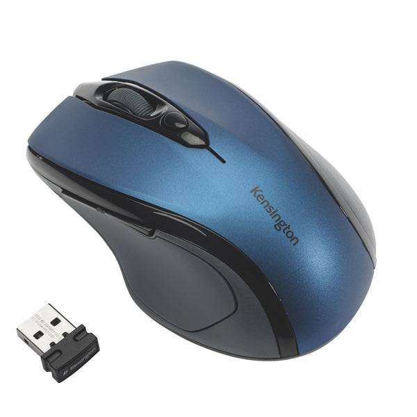 KENSINGTON - K72421WW - Mouse wireless Pro Fit - di medie dimensioni - blu zaffiro - Kensington - 99654 - Conf. da 1 Pz.