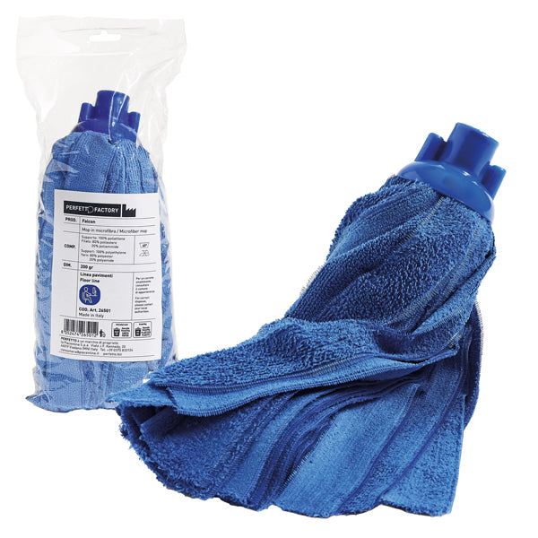 PERFETTO - 26501 - Mop Falcon - 200 gr - microfibra - blu - Perfetto - 99674 - Conf. da 1 Pz.