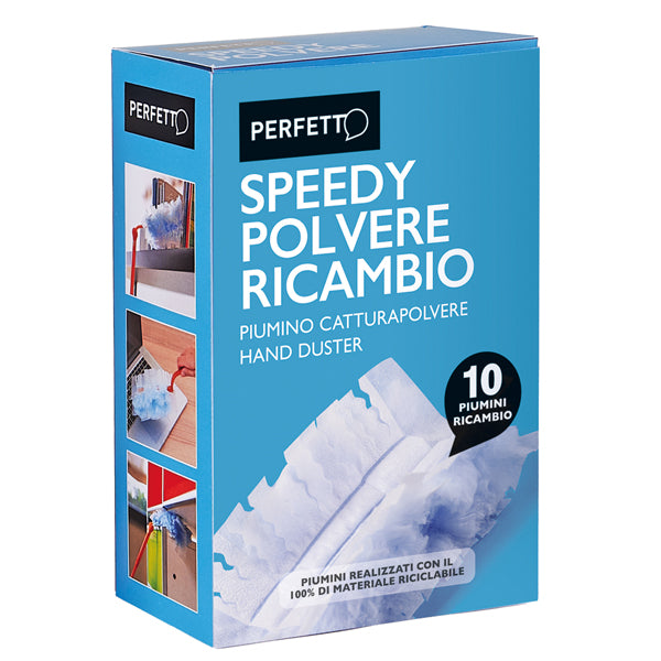 PERFETTO - 12842 - Ricambio Piumino Speedy polvere - Perfetto - conf. 10 pezzi - 99821 - Conf. da 1 Pz.