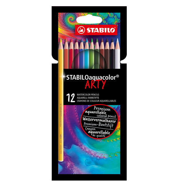 STABILO - 1612-1-20 - Pastelli Arty Aquacolor - colori assortiti - Stabilo - astuccio 12 pezzi - 99914 - Conf. da 1 Pz.