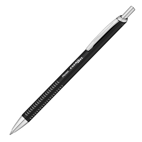 PENTEL - BL447A-A - Penna roller EnerGel Metal Slim - punta 0,7 mm - fusto nero - Pentel - 99917 - Conf. da 1 Pz.