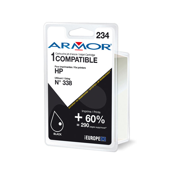 ARMOR - K20216OW - Armor - Cartuccia ink Compatibile per Hp - Nero - N 338 - 20 ml