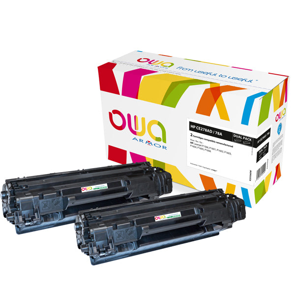 ARMOR - K35356OW - Armor - 2 Toner Compatibili per HP 78A - Nero - CE278A-726 - 2.100 pag - ARMK35356 - Conf. da 1 Pz.