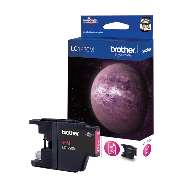 LC-1220M - Brother - Cartuccia - Magenta - LC1220M - 300 pag<br\> Altre Informazioni: <br\>Cartuccia Magenta DCP-J525W 925DW MFC J430W J625DW J825DW - BROTHER Conf. da 1 Pz.