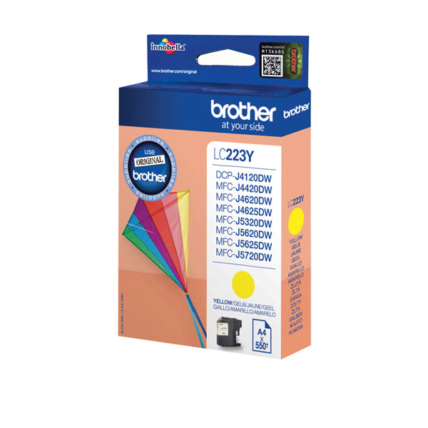 BROTHER - LC223Y - Brother - Cartuccia - Giallo - LC223Y- 550 pag