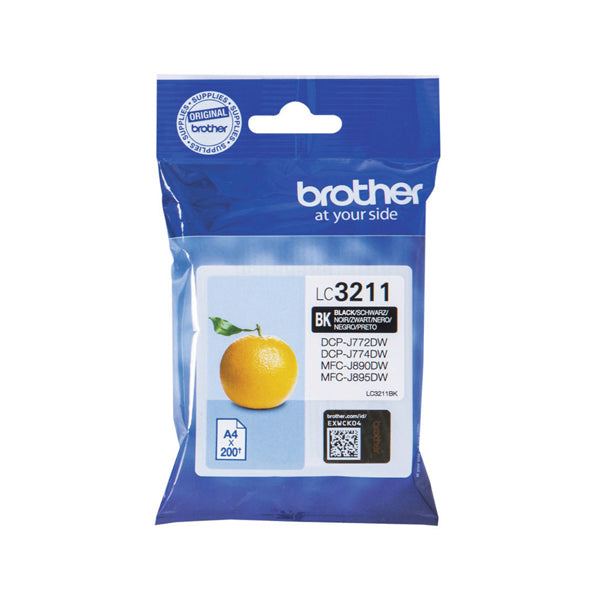 BROTHER - LC3211BK - Brother - Cartuccia - Nero - LC3211BK - 200 pag
