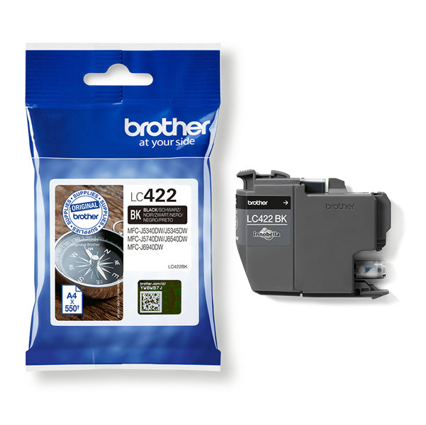 BROTHER - LC422BK - Brother - Cartuccia - Nero - LC422BK - 550 pag - BROLC422BK - Conf. da 1 Pz.