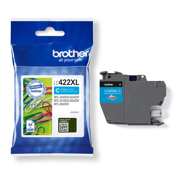BROTHER - LC422XLC - Brother - Cartuccia - Ciano - LC422XLC - 1.500 pag - BROLC422XLC - Conf. da 1 Pz.