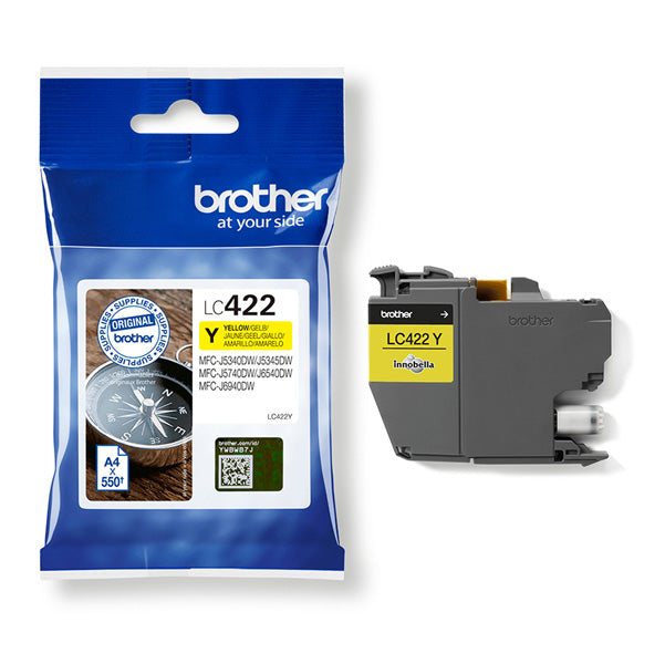 BROTHER - LC422Y - Brother - Cartuccia - Giallo - LC422Y - 550 pag - BROLC422Y - Conf. da 1 Pz.