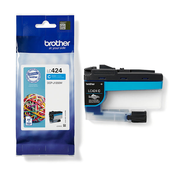 BROTHER - LC424C - Brother - Cartuccia - Ciano - LC424C - 750 pag - BROLC424C - Conf. da 1 Pz.