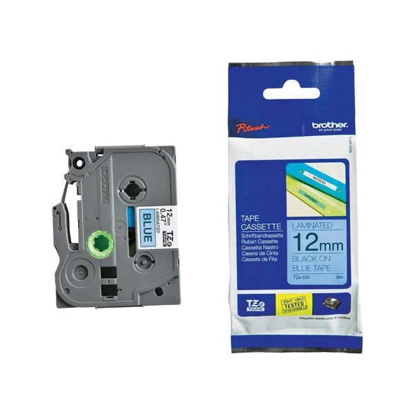 BROTHER - TZ-E531 - Brother - Nastro - Nero-Blu - TZE531 - 12mm x 8mt