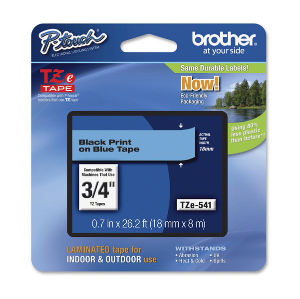 BROTHER - TZ-e541 - Brother - Nastro - Nero-Blu - TZE541 - 18mm x 8mt