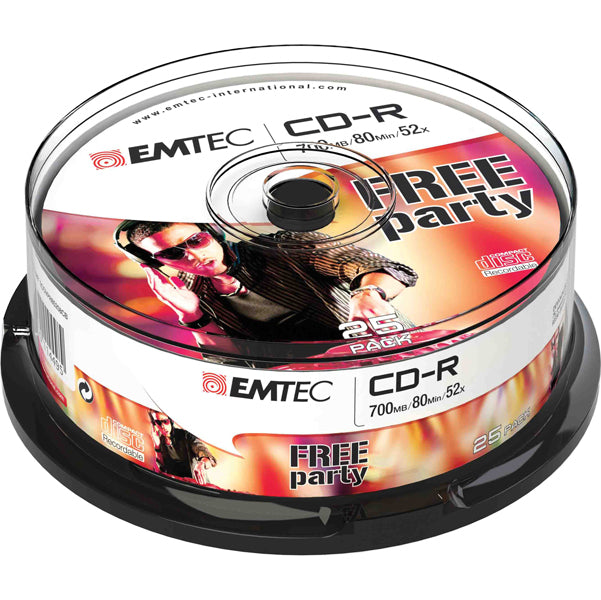 EMTEC - ECOC802552CB - Emtec - CD-R - ECOC802552CB - 80min-700mb