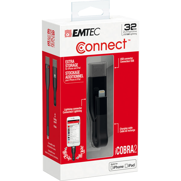 EMTEC - ECMMD32GT503V2B - Emtec - Usb - T500 BL 3.0 ligthtning charg 32GB