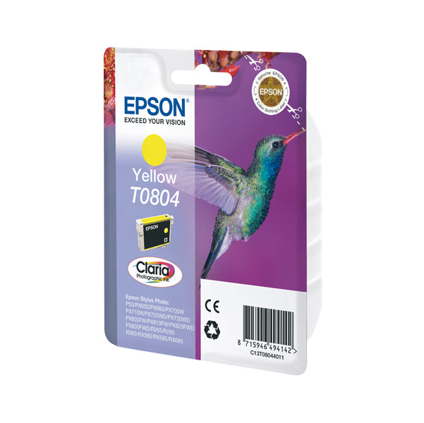 EPSON - C13T08044011 - Epson - Cartuccia ink - Giallo Photo - T0804 - C13T08044011 - 7,4ml