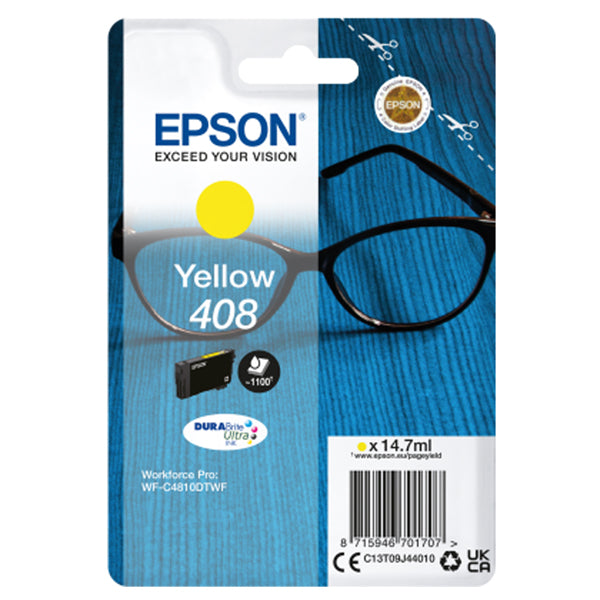 EPSON - C13T09J44010 - Epson - Cartuccia DuraBrite Ultra 408 - Giallo - C13T09J44010
