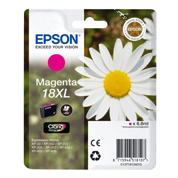 EPSON - C13T18134012 - Epson - Cartuccia ink - 18XL - Magenta - C13T18134012 - 6,6ml