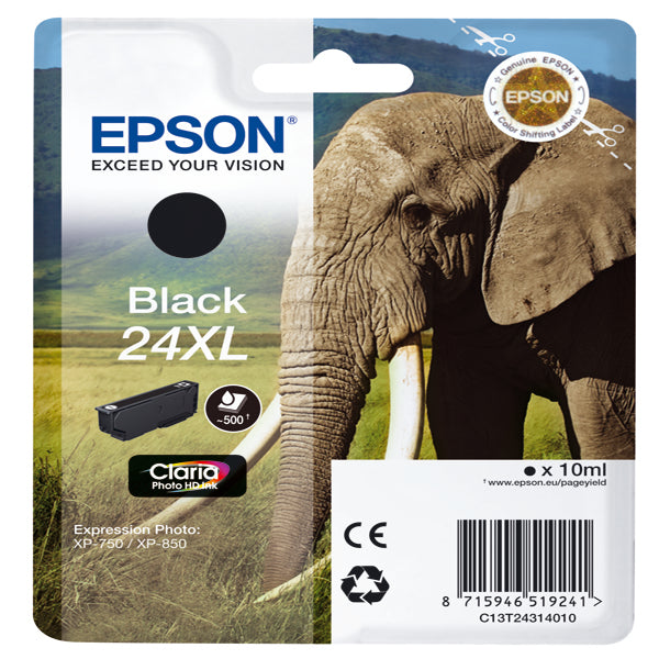 EPSON - C13T24314012 - Epson - Cartuccia ink - 24XL - Nero - C13T24314012 - 10ml