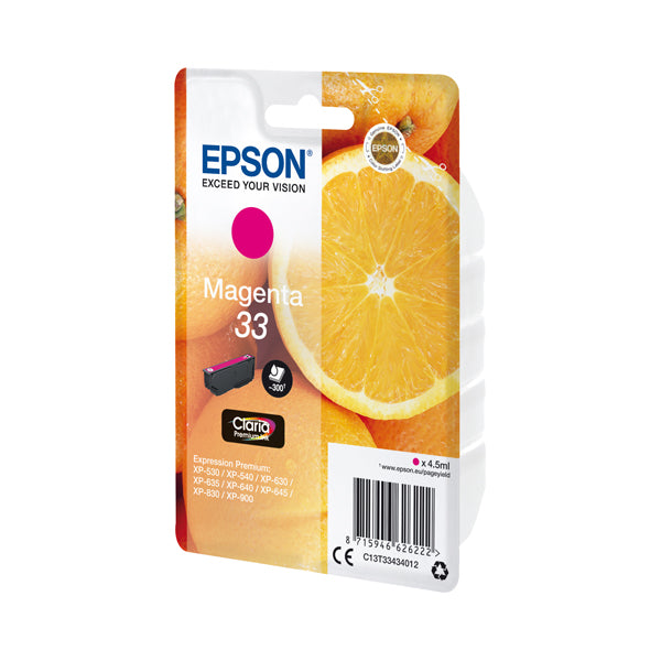 EPSON - C13T33434012 - Epson - Cartuccia ink - 33 - Magenta - C13T33434012 - 6,4ml