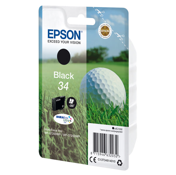 EPSON - C13T34614010 - Epson - Cartuccia ink - 34 - Nero - C13T34614010 - 6,1ml