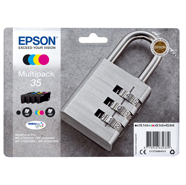 EPSON - C13T35864010 - Epson - Cartuccia ink - 35 - C-M-Y-K - C13T35864010 - C-M-Y 9,1ml - K 16,1ml