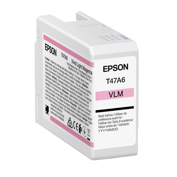 EPSON - C13T47A60N - Epson Cartuccia Vivid Magenta T47A6 per UltraChrome Pro 10 _50ml - EPST47A60N - Conf. da 1 Pz.