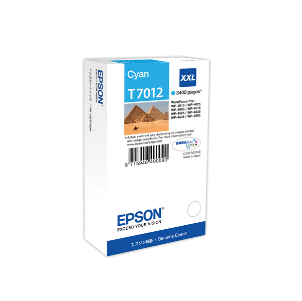 EPSON - C13T70124010 - Epson - Tanica - Ciano - T7012 - C13T70124010 - 34,2ml