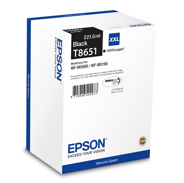 EPSON - C13T865140 - Epson - Tanica - Nero - T8651 - C13T865140 - 221ml