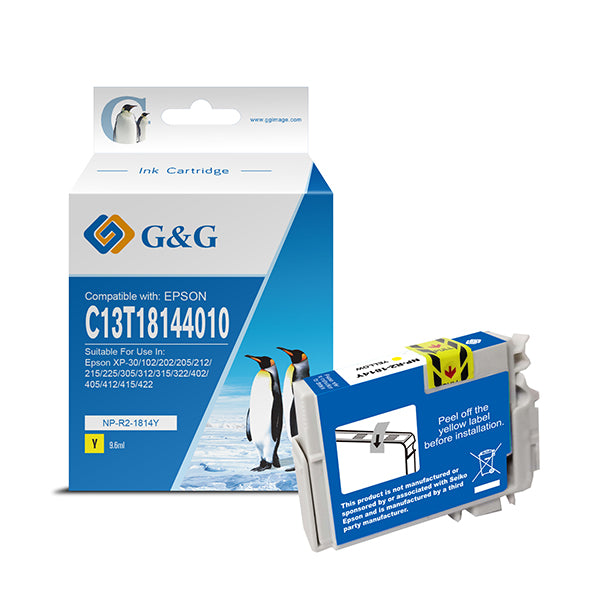 G&G - NP-R2-1814Y - GG - Cartuccia ink Compatibile per Epson P-30-102-202 - Giallo