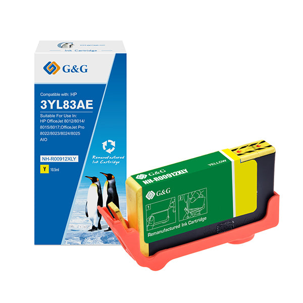 G&G - NH-R00912XLY - GG - Cartuccia ink Compatibile per HP 912XL - Giallo