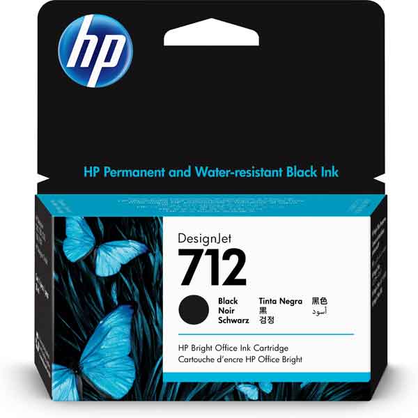 HP - 3ED70A - Hp - Cartuccia Ink originale - 712 - nero - 3ED70A - 38 ml