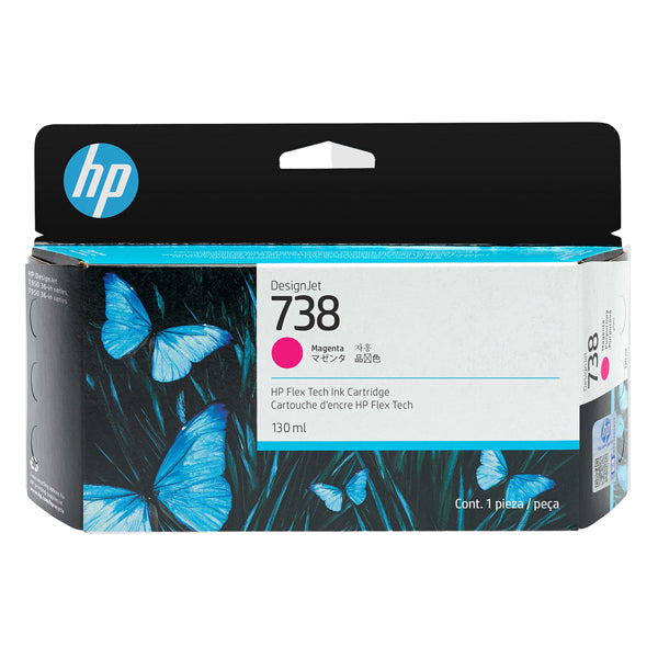 HP - 498N6A - Hp Cartuccia ink DesignJet 738 Magenta -130ml - HP498N6A - Conf. da 1 Pz.