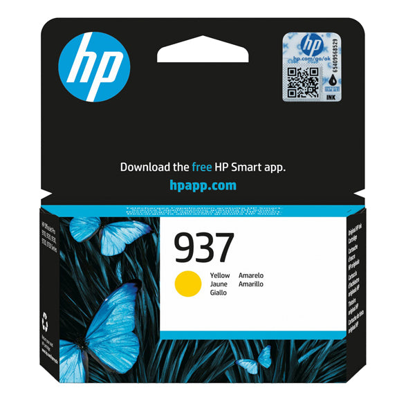 HP - 4S6W4NE - Hp Cartuccia ink 937 Giallo - HP4S6W4NE - Conf. da 1 Pz.