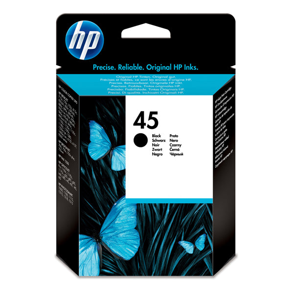 HP - 51645AE - Hp - Cartuccia ink originale- 45 - Nero - 51645A - 930 pag