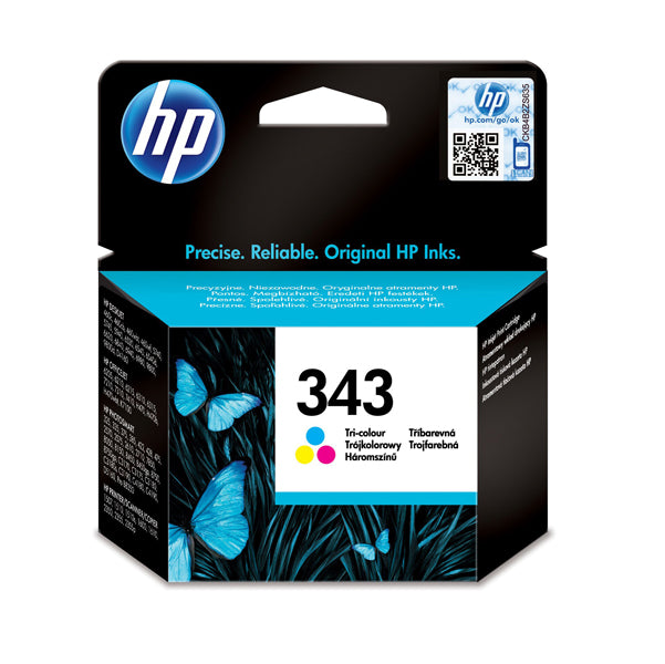 HP - C8766EE - Hp - Cartuccia ink originale - 343 - C-M-Y - C8766EE - 330 pag